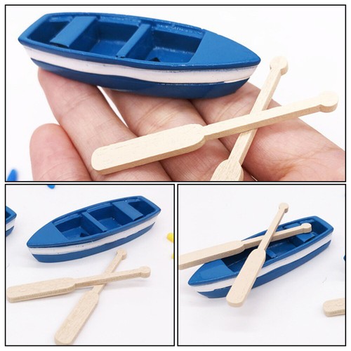 2 Sets Modellboot -Ornamente Nautische Tischdeko Segelboot-Modell-Ornament - Bild 10 von 12