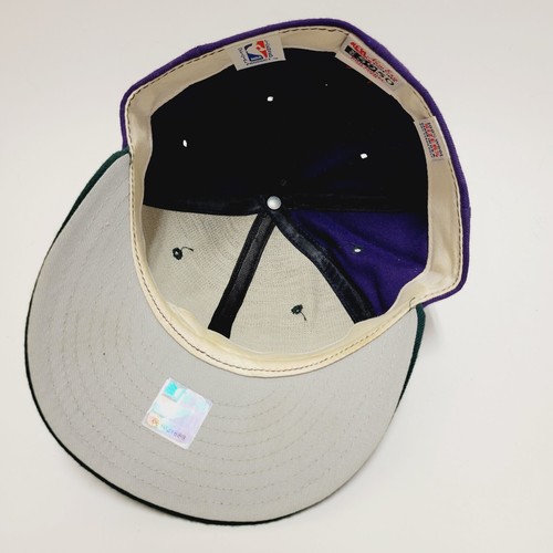 Milwaukee Bucks Hat New Era Pro Model NBA Purple Wool Fitted Size 6 7/8 Vintage - Picture 11 of 12