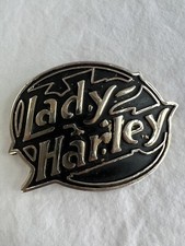 VTG HD-1984 Harley-Davidson Rare Genuine Belt Buckle Brass Lady Harley- No Box