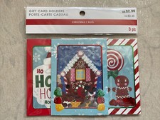 Christmas Holiday Gift Card Holder - 3 Pack