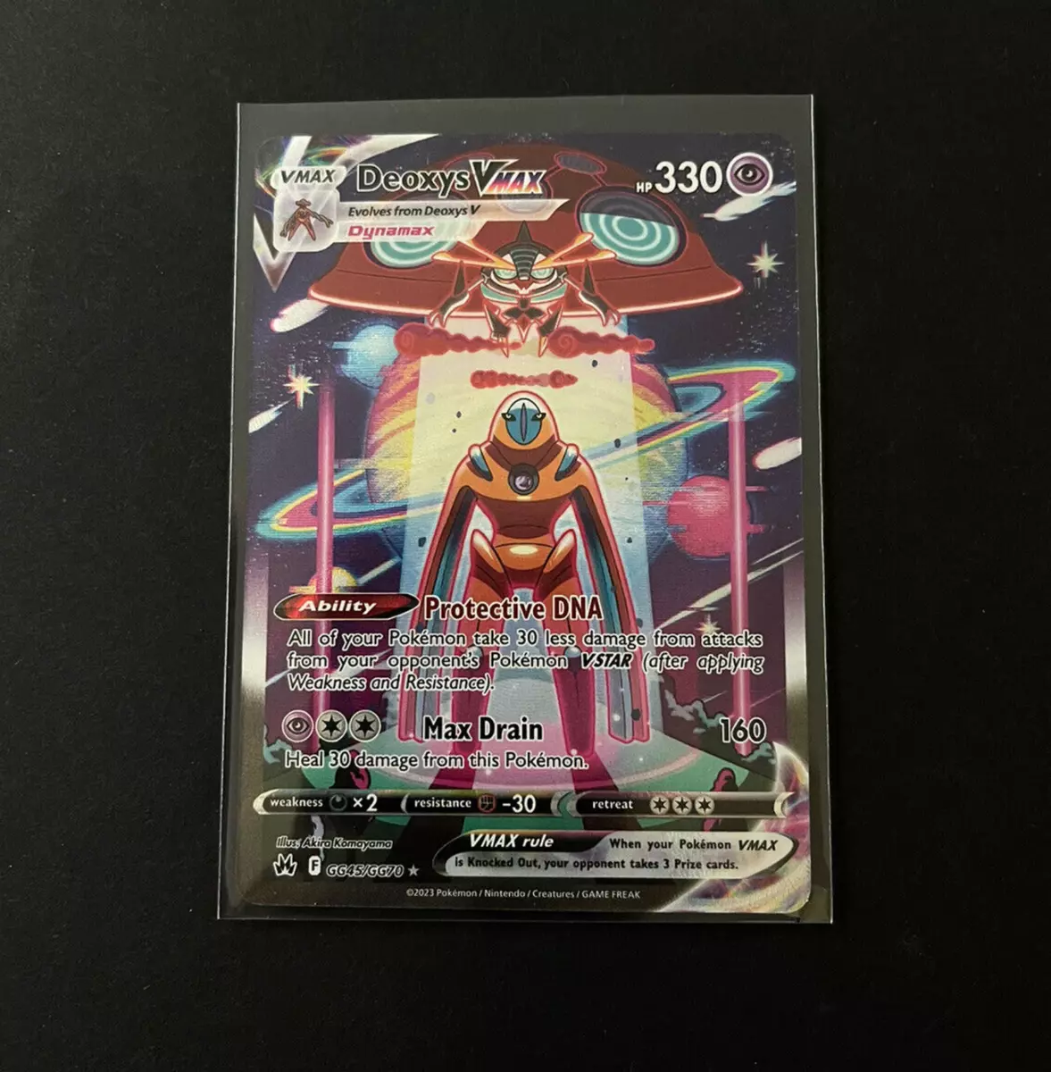 Deoxys VMAX Crown Zenith Pokemon Card