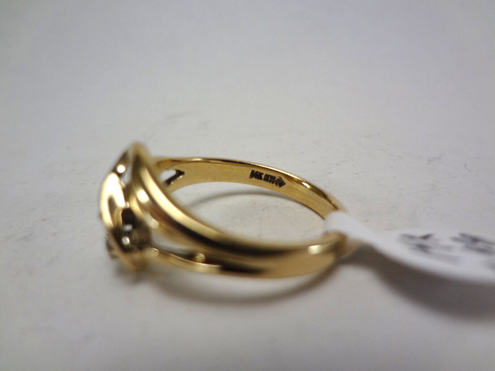 14K SOLID GOLD - NATURAL RUBY AND DIAMOND RING  -… - image 10