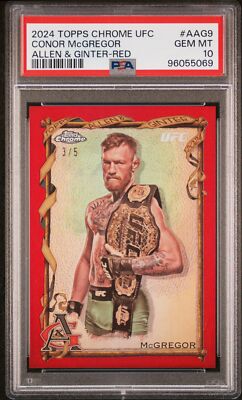 2024 Topps Chrome UFC Allen & Ginter Conor Mcgregor Red Refractor