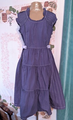 Prairie Cottagecore Princess Cosplay Dress Purple Queen Elizabeth Neckline  S | eBay