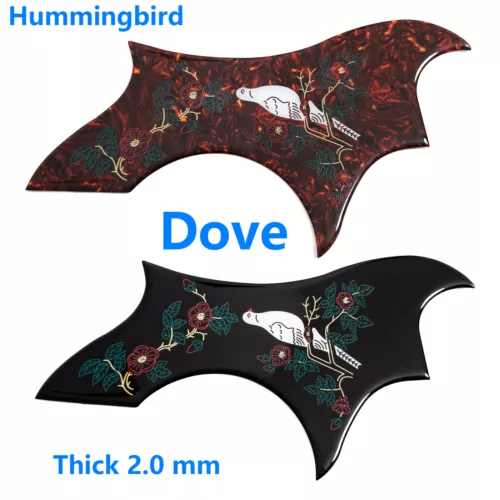 Dove Acoustic Guitar Pickguard for Gibson Self-adhesive Hummingbird Thick 2.0 mm