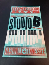 Studio B Historic RCA Nashville 2013 Hatch Show Print Original 1st Print 