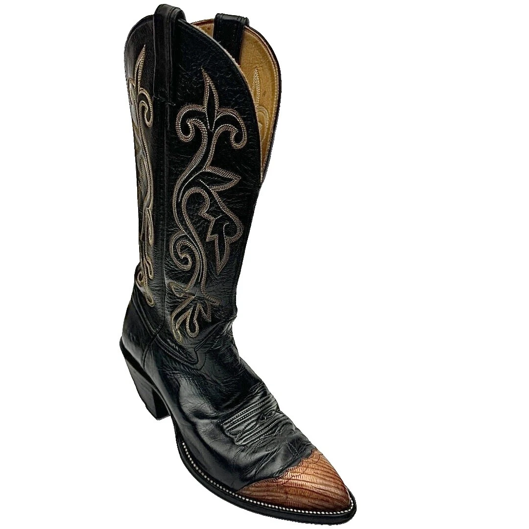 Botas occidentales negras Hondo para hombre