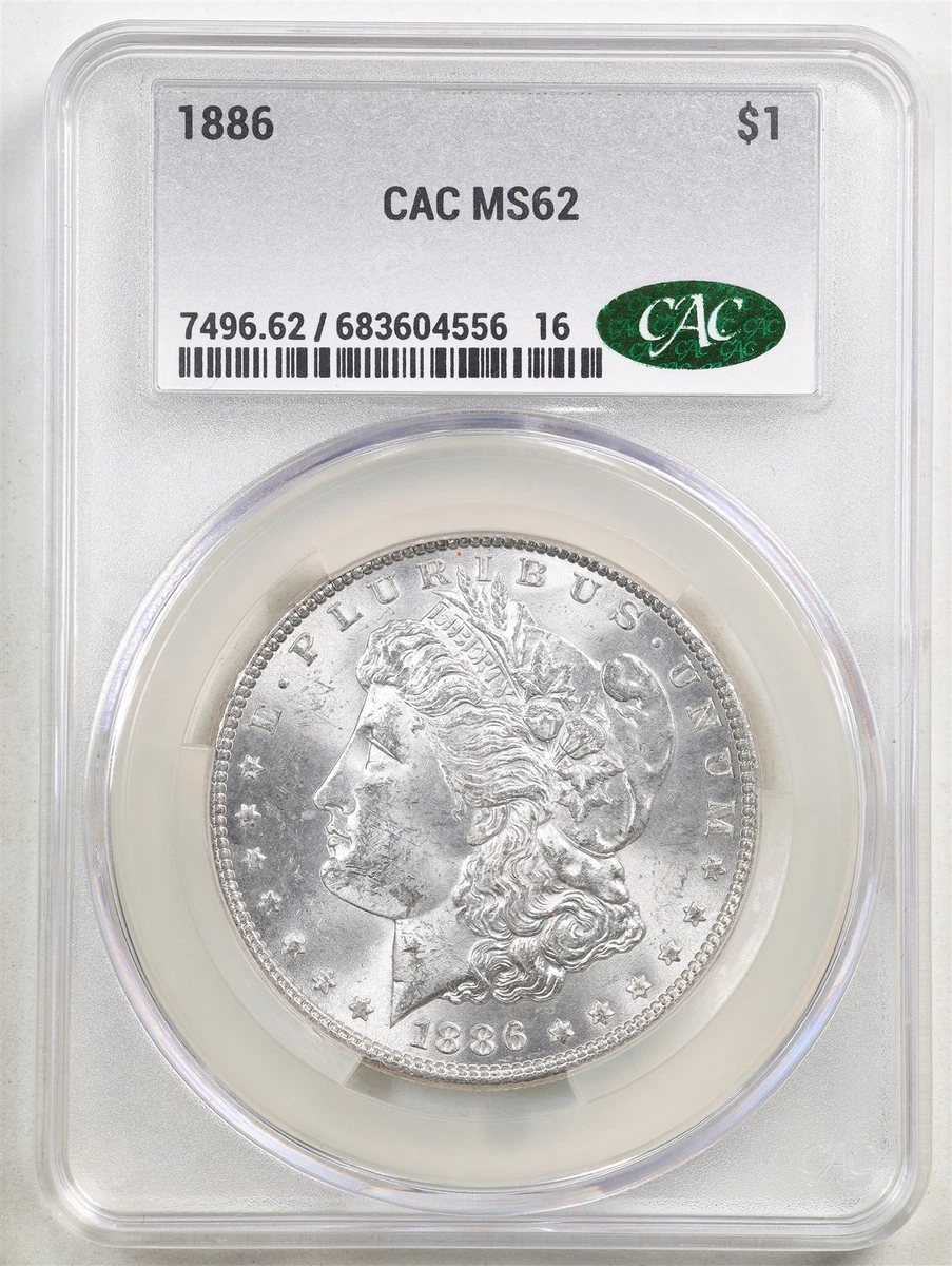 1886 Morgan Silver Dollar MS62モルガンダラー118 MS 62 Graded 1886 Year Morgan US Dollars (1878-1921) for sale | eBay