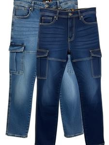 Pantalones de mezclilla Joss Cargo elásticos gruesos para hombre ropa de trabajo pantalones de combate utilitarios