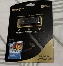 PNY Classic Attache 8GB USB 2.0 Flash Drive -...