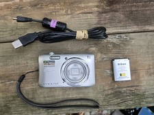 Nikon Coolpix S3600 Digital Camera Pink 20.1MP 8x Optical Zoom VR Compact Tested