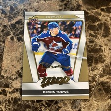 Upper Deck 2025-26 MVP Devon Toews Gold Script #66 Colorado Avalanche NHL