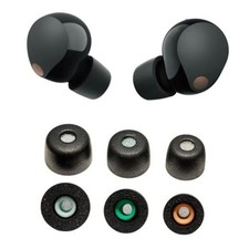 Memory Foam Tips for Sony WF-1000XM5 WF-1000XM4 with Dust Mesh Soft Anti-Slip