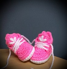 Crochet Newborn Baby First Shoes Booties Boots Slippers Trainers
