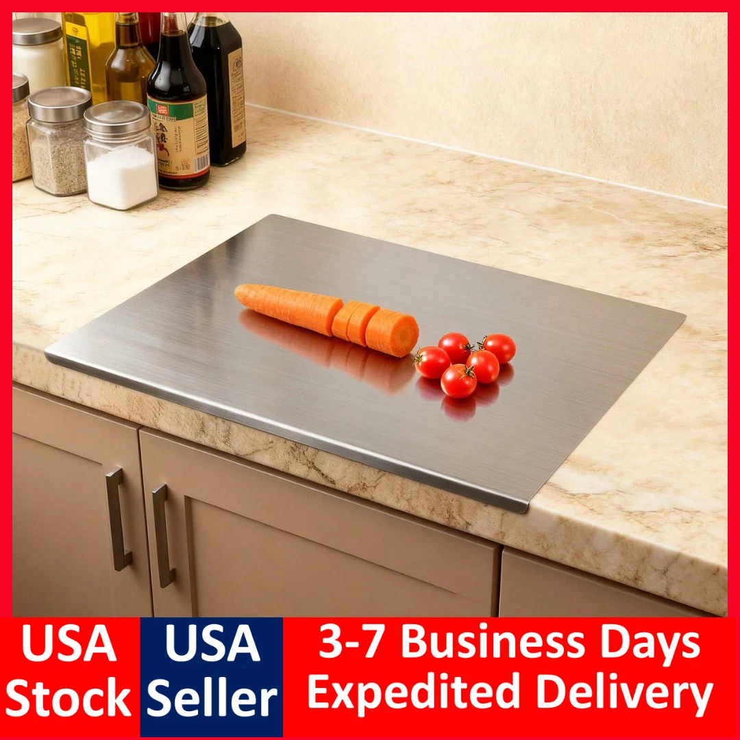 40 x30 cms Stainless Steel Cutting Board with Lip Over Large Chopping Meat Fruit
Opens in a new wind