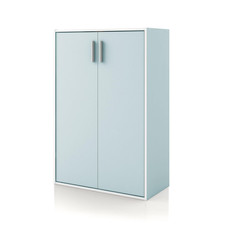 Homes: Inside Out Homes Inside Out Apexa 3-Tier Stackable Wood Bookcase Doors