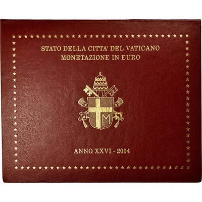 Vatican, 1 Cent to 2 Euro, Jean-Paul II, 2004, FDC - Photo 1/2