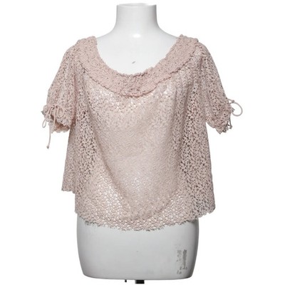Zara Basic Collection, Top, Größe: L, Beige, Blumen, Spitze, Damen #Pel