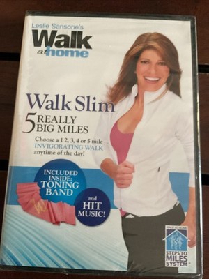 Leslie Sansone Walk Slim  5 Really Big Miles (DVD, 2011) Toning Brand  New
