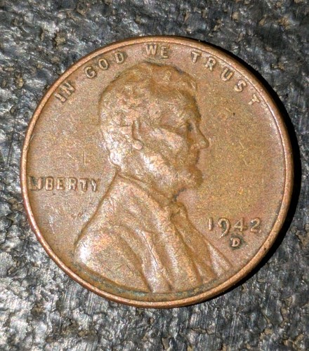 1942 D 1c Wheat Cent D/D Tilted Rotated Rpm Repunched Mint Mark - Picture 7 of 16
