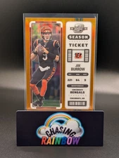 2022 Contenders Optic Joe Burrow Season Ticket #9 ORANGE /50 - Color Match!!