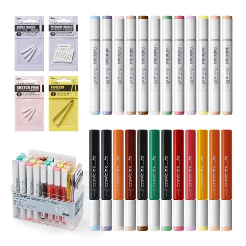 COPIC Too Sketch Ink Refill Nib Multicolor Illustration Marker