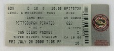 MLB 2000 07/28 San Diego Padres at Pittsburgh Pirates Ticket-Aramis Ramirez 2HRs