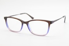 NEW NICOLE MILLER METRO C01 BROWN PURPLE AUTHENTIC EYEGLASSES 56-17
