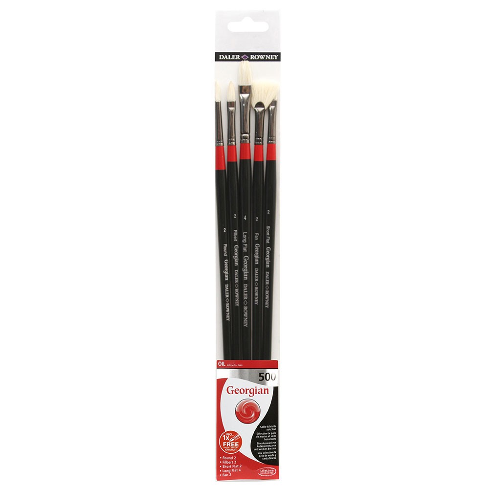 Daler-Rowney : Georgian Oil Brush : Wallet Set : 500