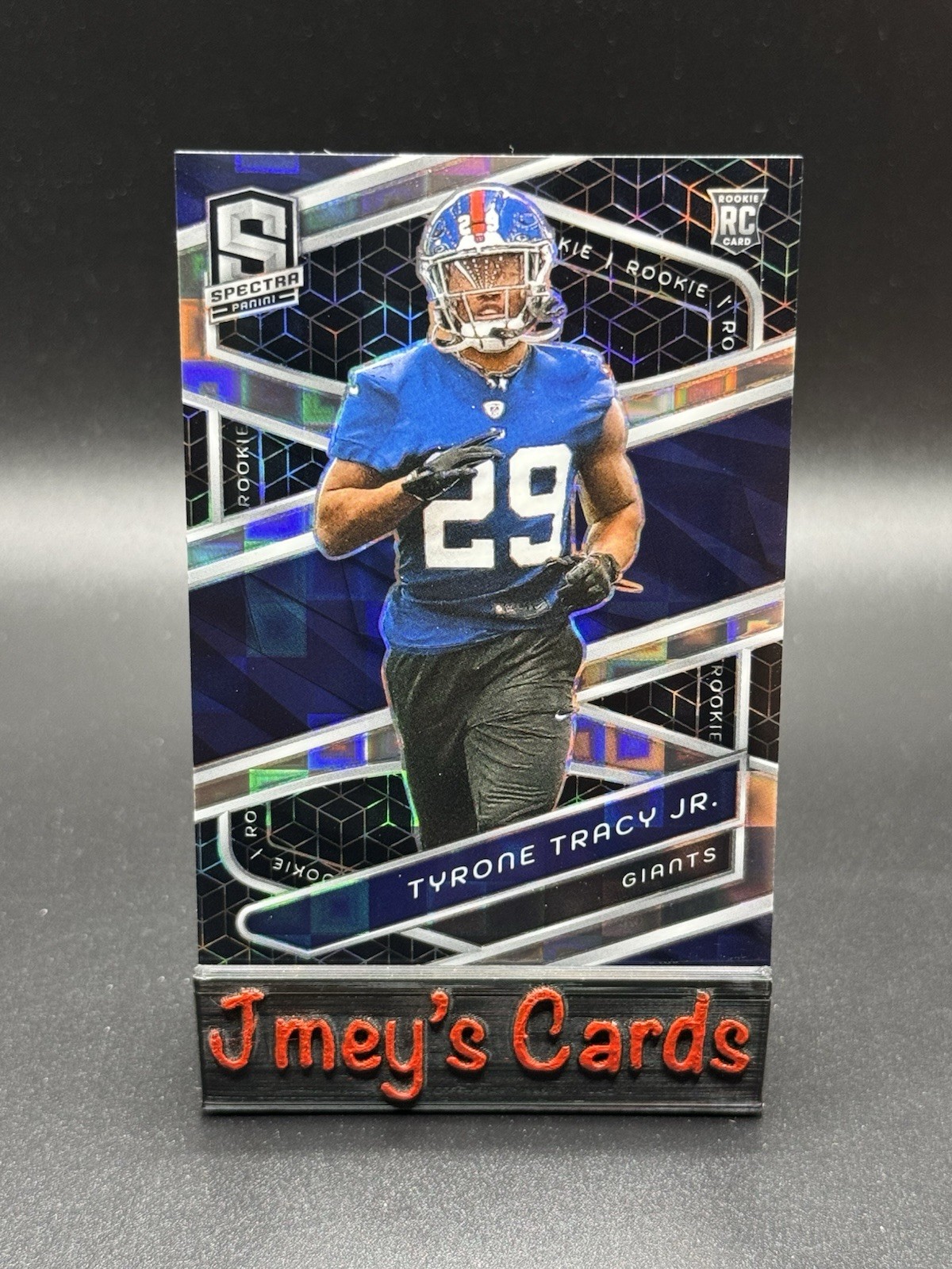 2024 Tyrone Tracy Jr. Spectra Spectris Prizm RC SSP /30 #180 New York Giants