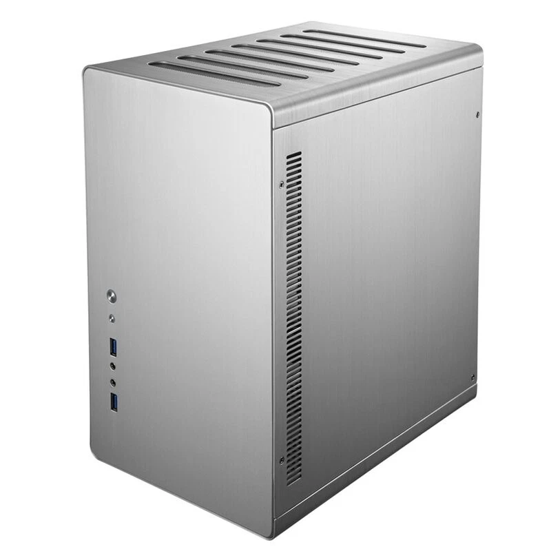 Jonsbo Case PC RM2 Argento in Alluminio per Casa/Ufficio con Finestra - Immagine 3 di 4