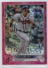 2022 Topps Chrome Magenta Speckle Refractor 167/350 Austin Riley #116 10w8