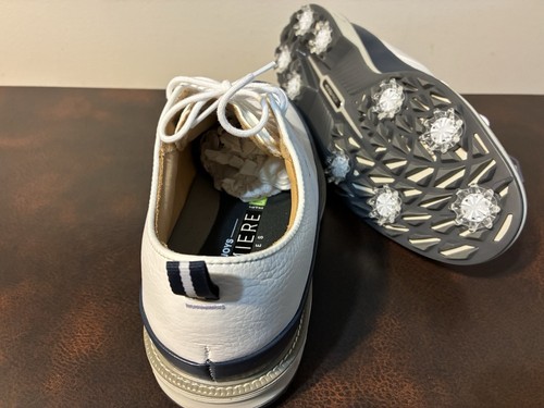 Brand New FootJoy DryJoy Premiere Series Men’s 9.5 Medium 54395 White/Navy Blue - Picture 3 of 8