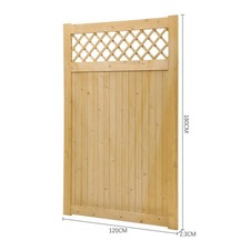 Image of Privacy Wooden Garden Gate Pedestrian Fence Gate Yard Porch With Fittings Latch