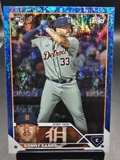 2023 Topps #416 Donny Sands Blue Foilboard #/999 Rookie RC