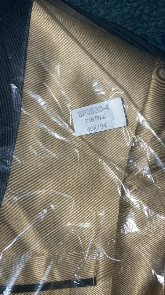 Gold Men Peak Lapel Suit Jacket Groom Tuxedos Party Wedding Suit Blazer Custom - Image 2 of 2