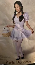 New DARLIN’ DOROTHY Teen Halloween Costume by Cinema Secrets Sz 3-5 Wizard of Oz