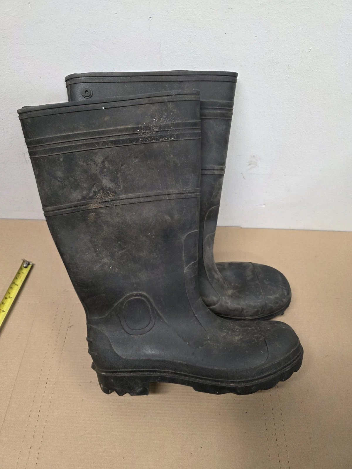 Rubber Fishing Hunting Waterproof PVC Work Mud Mens Boots Size 11