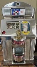 Jennings 25c Club Chief Slot Machine Tic Tac Toe Indian Head Vintage AS-IS PARTS