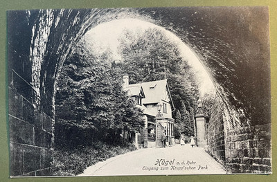 Postcard Essen, entrance Krupp'scher Park, North Rhine-Westphalia around 1910
