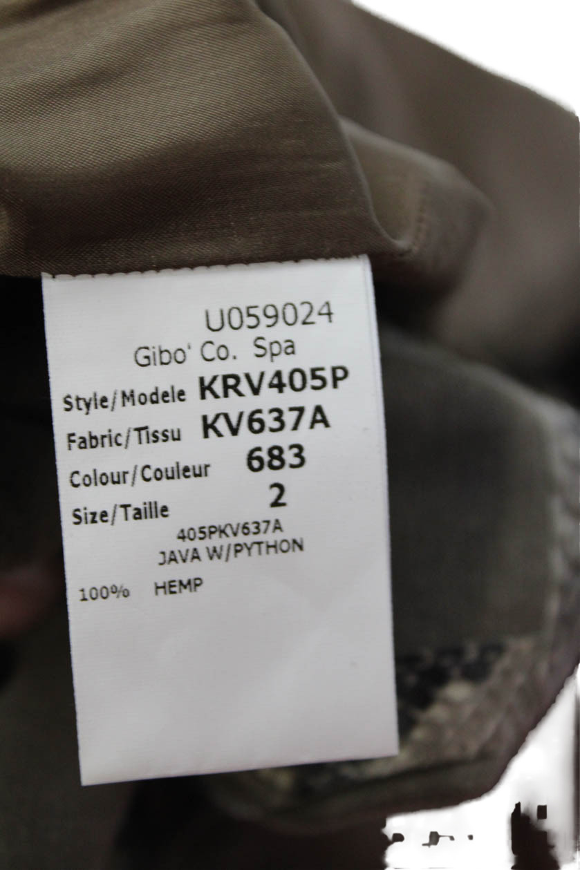 Michael Kors Womens Animal Print Round Neck Sleeveless Dress Taupe Size 2 thumbnail 6