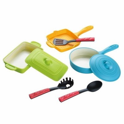 Playgo Küchengeschirr Grillset für Puppenküche 8 teilig,neu und OVP
