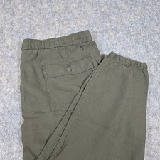 GAP Womens Green Jogger Pants Size XL Elastic Waist Casual Utility Pockets