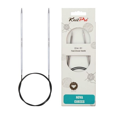 KnitPro Nova Cubics Fixed Circular Needles 24'' (60cm) | 3.25mm