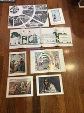 Lot of Assorted Providence Lithograph Sunday School Posters 12.5” x 17" Bible