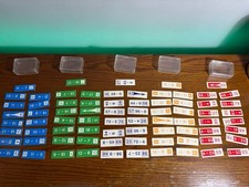 Rare Vintage Math Manipulative Domino Style Plastic Tiles Game Educational Tool