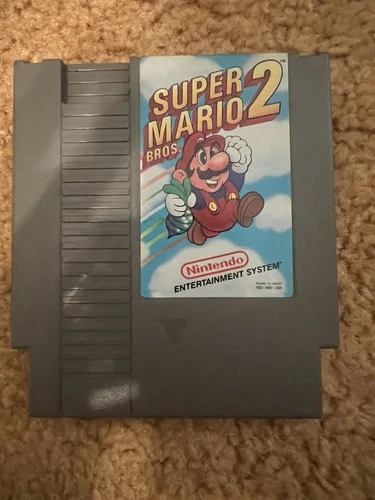 ¤ Super Mario Bros. 2 ¤ (Game Cart) Good! Nintendo NES Authentic Vintage
