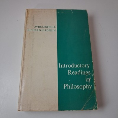 Introductory Readings In Philosophy Stroll Popkin Holt Trade PB 1972 Anthology