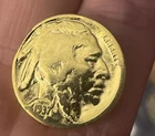 1937 FULL DATE 24K Gold Plated US Indian Head Buffalo Nickel With COA