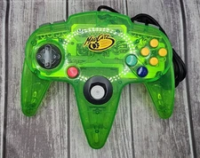 Nintendo N64 Controller MadCatz Transparent Green Rare Tested Works
